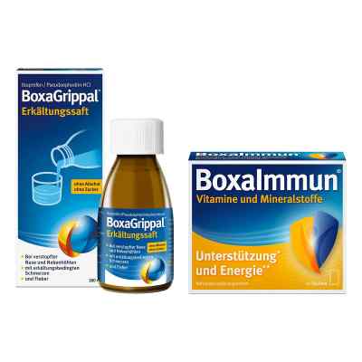 Boxagrippal Erkältungssaft + Boxaimmun Vitamine und Mineralstoff 1 stk von Angelini Pharma Deutschland GmbH PZN 08101666