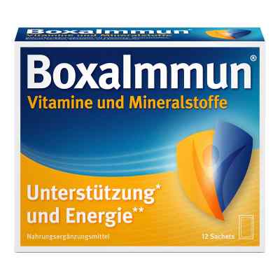 Boxaimmun Vitamine und Mineralstoffe Sachets 12X6 g von Angelini Pharma Deutschland GmbH PZN 17438232