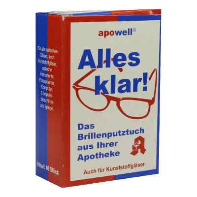Brillenputztücher Alles Klar 10 stk von ABC Apotheken-Bedarfs-Contor GmbH PZN 03625924