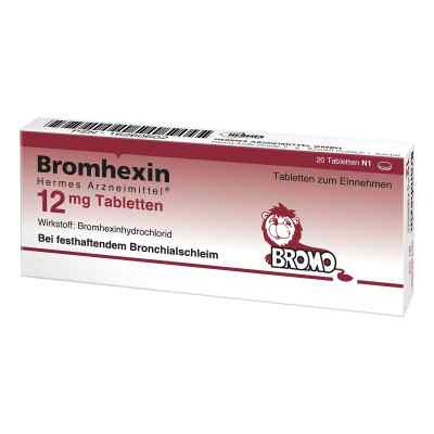 Bromhexin Hermes Arzneimittel 12 mg Tabletten 20 stk von HERMES Arzneimittel GmbH PZN 16260602
