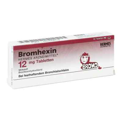 Bromhexin Hermes Arzneimittel 12 mg Tabletten 50 stk von HERMES Arzneimittel GmbH PZN 16260619