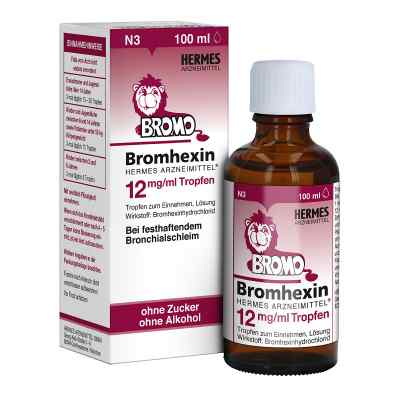 Bromhexin Hermes Arzneimittel 12 mg/ml Tropfen 100 ml von HERMES Arzneimittel GmbH PZN 16260594