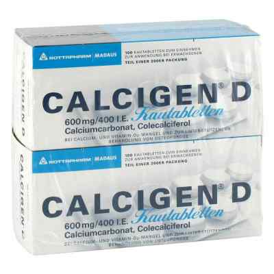 CALCIGEN D 600mg/400 internationale Einheiten 200 stk von MEDA Pharma GmbH & Co.KG PZN 02470170