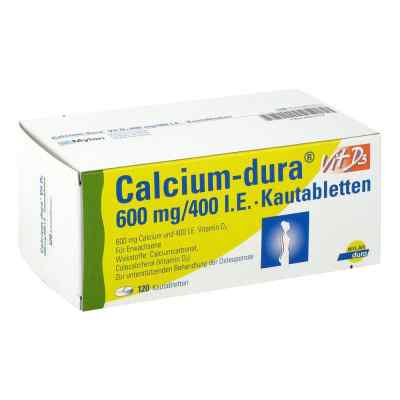 Calcium-dura Vit D3 600mg/400 internationale Einheiten 120 stk von Viatris Healthcare GmbH PZN 08920757