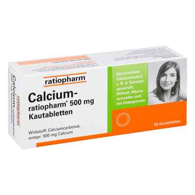 Calcium Ratiopharm 500 mg Kautabletten 50 stk von ratiopharm GmbH PZN 11657602