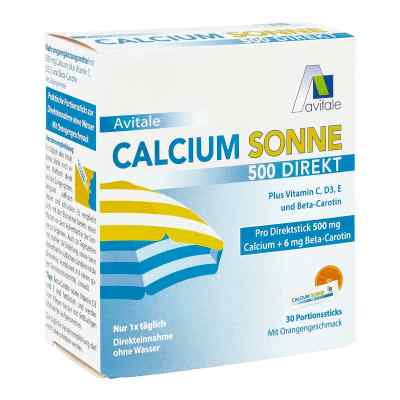 Calcium Sonne 500 Direkt Portionssticks 30 stk von Avitale GmbH PZN 16892213