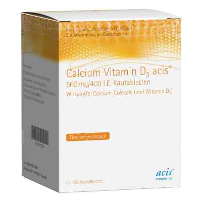 Calcium Vitamin D3 acis 500mg/400 internationale Einheiten 100 stk von MIBE GmbH Arzneimittel PZN 11011219