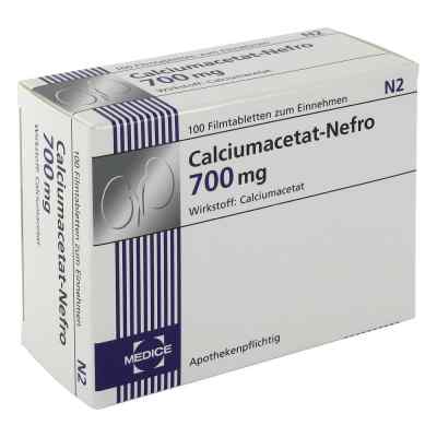 Calciumacetat Nefro 700 mg Filmtabletten 100 stk von MEDICE Arzneimittel Pütter GmbH&Co.KG PZN 00434052