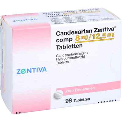 Candesartan Zentiva comp 8mg/12,5mg 98 stk von Zentiva Pharma GmbH PZN 09392349