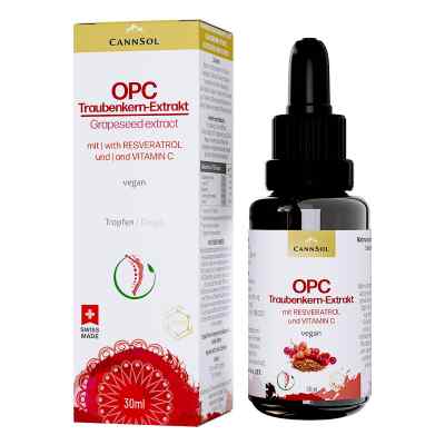 Cannsol OPC mit Resveratrol  und Vitamin C Tropfen 30 ml von SoluVeda GmbH PZN 19427439