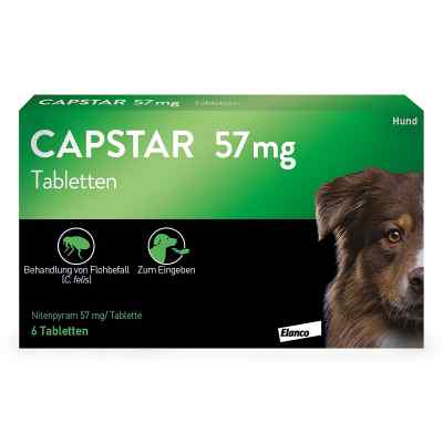 Capstar Tabletten gegen Flöhe für Hunde von 11 bis 57 kg 6 stk von Elanco Deutschland GmbH PZN 01280763