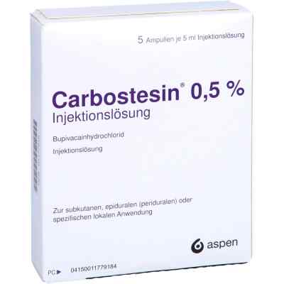 Carbostesin 0,50% Injektionslösung Ampullen 5X5 ml von Aspen Germany GmbH PZN 01177918