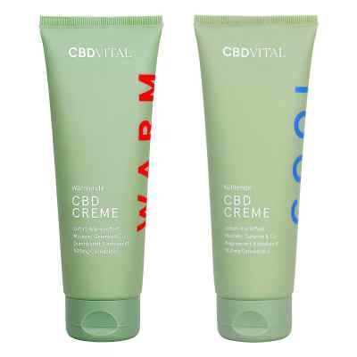 CBD VITAL Wärmende CBD Creme + Kühlende CBD Creme  2x120 ml von Vitrasan GmbH PZN 08102542