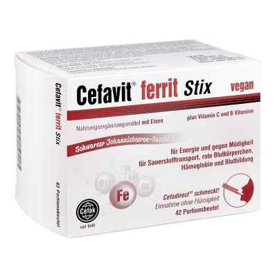 Cefavit ferrit Stix 42 stk von Cefak KG PZN 16333235