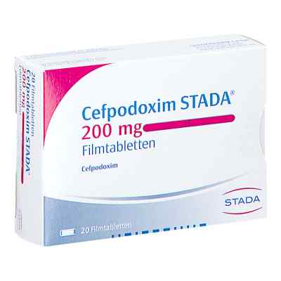 Cefpodoxim Stada 200 Mg Filmtabletten 20 stk von STADAPHARM GmbH PZN 17601643