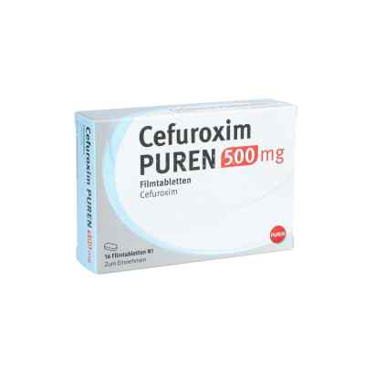 Cefuroxim Puren 500 mg Filmtabletten 14 stk von PUREN Pharma GmbH & Co. KG PZN 12584845