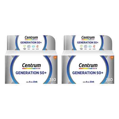 Centrum Generation 50+ 2x180 stk von GlaxoSmithKline Consumer Healthc PZN 08102242