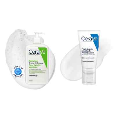 CeraVe Abschmink-Set für normale Haut: Reinigung & Nachtcreme 473+52 ml von L'Oreal Deutschland GmbH PZN 08105195