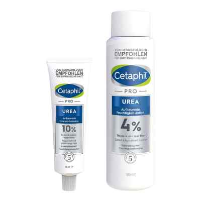 Cetaphil Pro Urea 4% Lotion + Urea 10% Fußsalbe 1 Set von Galderma Laboratorium GmbH PZN 08105080