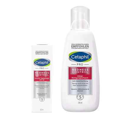 Cetaphil Rednesscontrol Milder Reinigungsschaum + Getönte Tagesp 236+50 ml von Galderma Laboratorium GmbH PZN 08105067
