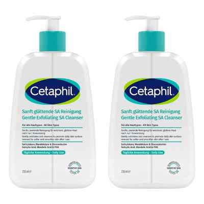 Cetaphil Sanft Glättende SA Reinigung Gel 2x236 ml von Galderma Laboratorium GmbH PZN 08107448