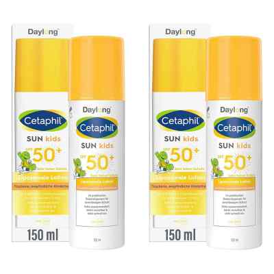 Cetaphil Sun Daylong Kids SPF 50+ liposomale Lotion 2x150 ml von Galderma Laboratorium GmbH PZN 08107443