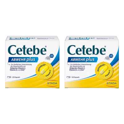 CETEBE Abwehr plus mit Vitamin C, D und Zink 2x120 stk von STADA Consumer Health Deutschland GmbH PZN 08103190