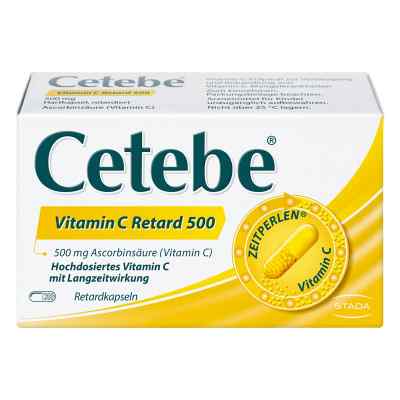 Cetebe Vitamin C Retard 500 Kapseln 120 stk von STADA Consumer Health Deutschlan PZN 03884301