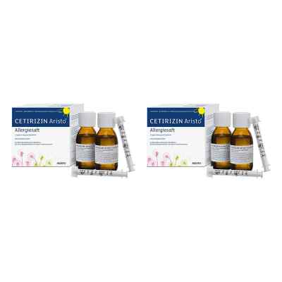 Cetirizin Aristo Allergiesaft 1 mg/ml Lösung zur, zum einn. 2x150 ml von Aristo Pharma GmbH PZN 08104671