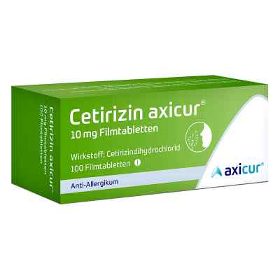 Cetirizin axicur 10 mg Filmtabletten 100 stk von axicorp Pharma GmbH PZN 14293520
