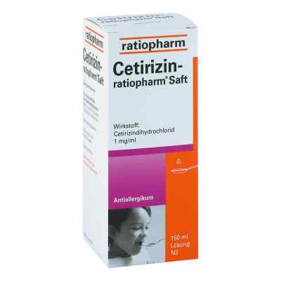 Cetirizin-ratiopharm 150 ml von ratiopharm GmbH PZN 02191091