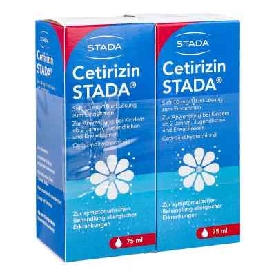 Cetirizin STADA Saft 10mg/10ml Lösung zum Einnehmen bei Allergie 150 ml von STADA Consumer Health Deutschlan PZN 02418212