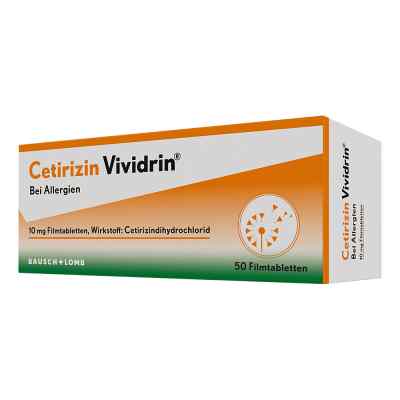 Cetirizin Vividrin - Schnell wirksame Allergietabletten 50 stk von Dr. Gerhard Mann Chem.-pharm.Fab PZN 12364316
