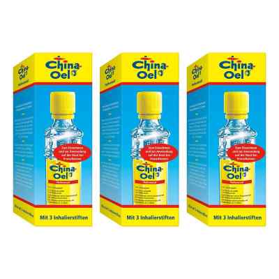 China Oel mit 3 Inhalatoren 3x100 ml von MIBE GmbH Arzneimittel PZN 08104736