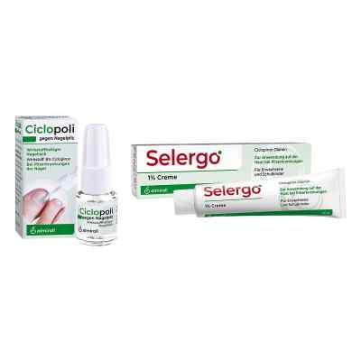 Ciclopoli gegen Nagelpilz (6.6 ml) + Selergo 1% (40 g) 1 Pck von ALMIRALL HERMAL GmbH PZN 08102551