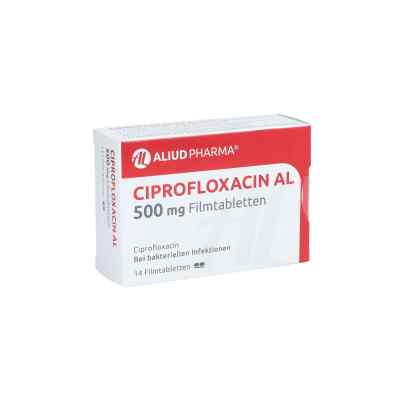 Ciprofloxacin Al 500 mg Filmtabletten 14 stk von ALIUD Pharma GmbH PZN 13156471