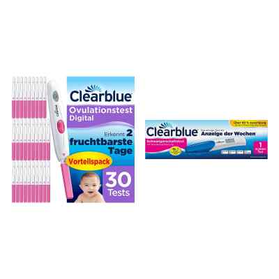 Clearblue Schwangerschaftstest mit Wochenbestimmung + Ovulations 1 Pck von WICK Pharma - Zweigniederlassung der Procter & Gam PZN 08103123