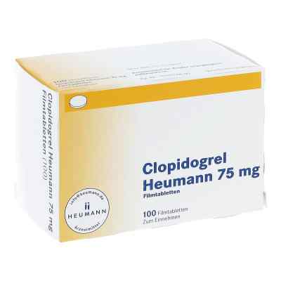 Clopidogrel Heumann 75mg 100 stk von HEUMANN PHARMA GmbH & Co. Generica KG PZN 05352063