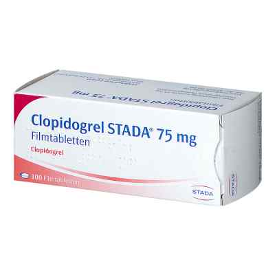 Clopidogrel Stada 75 mg Filmtabletten 100 stk von STADAPHARM GmbH PZN 11351257