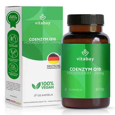 Coenzym Q10 Ubichinon Komplex 200 Mg Vegan Kapseln 120 stk von Vitabay CV PZN 18210407