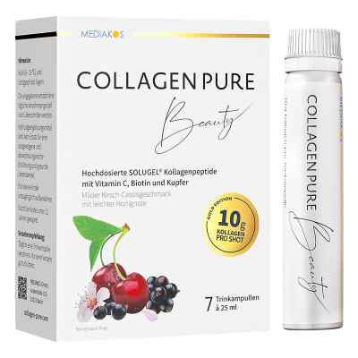 Collagen Pure Beauty 10 g Kollagen hochdos.Gold 7X25 ml von Mediakos GmbH PZN 16401385