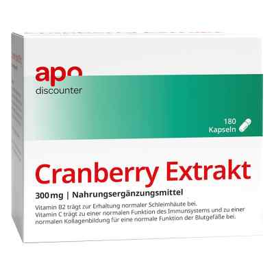 Cranberry Extrakt 300 mg Kapseln von apodiscounter 180 stk von apo.com Group GmbH PZN 16705168