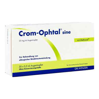Crom Ophtal Sine Edb 30X0.5 ml von Dr. Winzer Pharma GmbH PZN 16819274