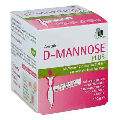 D-mannose Plus 2000 mg mit Vitamine und Mineralstoffe Pulver 100 g von Avitale GmbH PZN 15609882