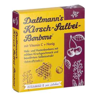 Dallmanns Kirsch Salbei Bonbons M.vitamin C+honig 37 g von Dallmann's Pharma Candy GmbH PZN 19077838