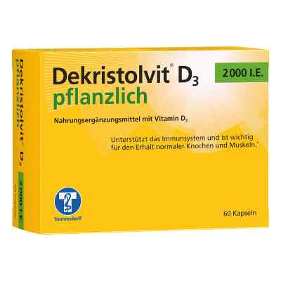 Dekristolvit D3 2000 I.e. Pflanzlich Kapseln 60 stk von Trommsdorff GmbH & Co. KG PZN 18656600