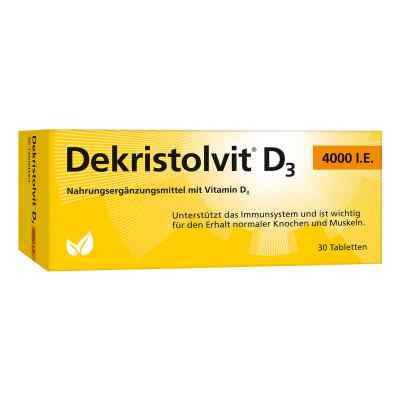Dekristolvit D3 4.000 I.e. Tabletten 30 stk von Hübner Naturarzneimittel GmbH PZN 10818575