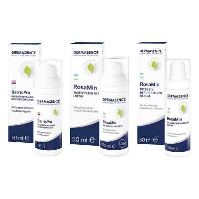 Dermasence BarrioPro Emulsion + RosaMin Pflege + RosaMin Serum 1 Pck von Medicos Kosmetik GmbH & Co. KG PZN 08104527