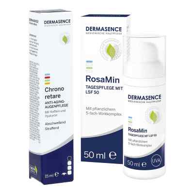 Dermasence Chrono Retare Anti-Aging-Augenpflg.+Rosamin Tagespfl. 1 Pck von Medicos Kosmetik GmbH & Co. KG PZN 08104526