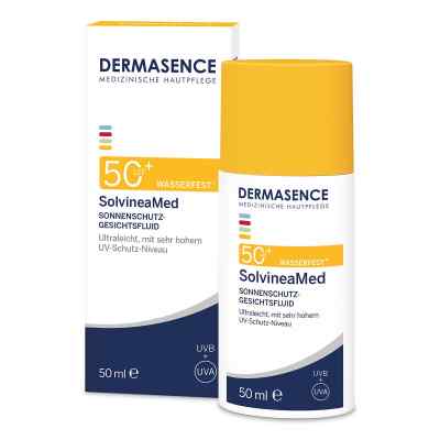 DERMASENCE SolvineaMed Sonnenschutz-Gesichtsfluid LSF50 50 ml von Medicos Kosmetik GmbH & Co. KG PZN 20097881